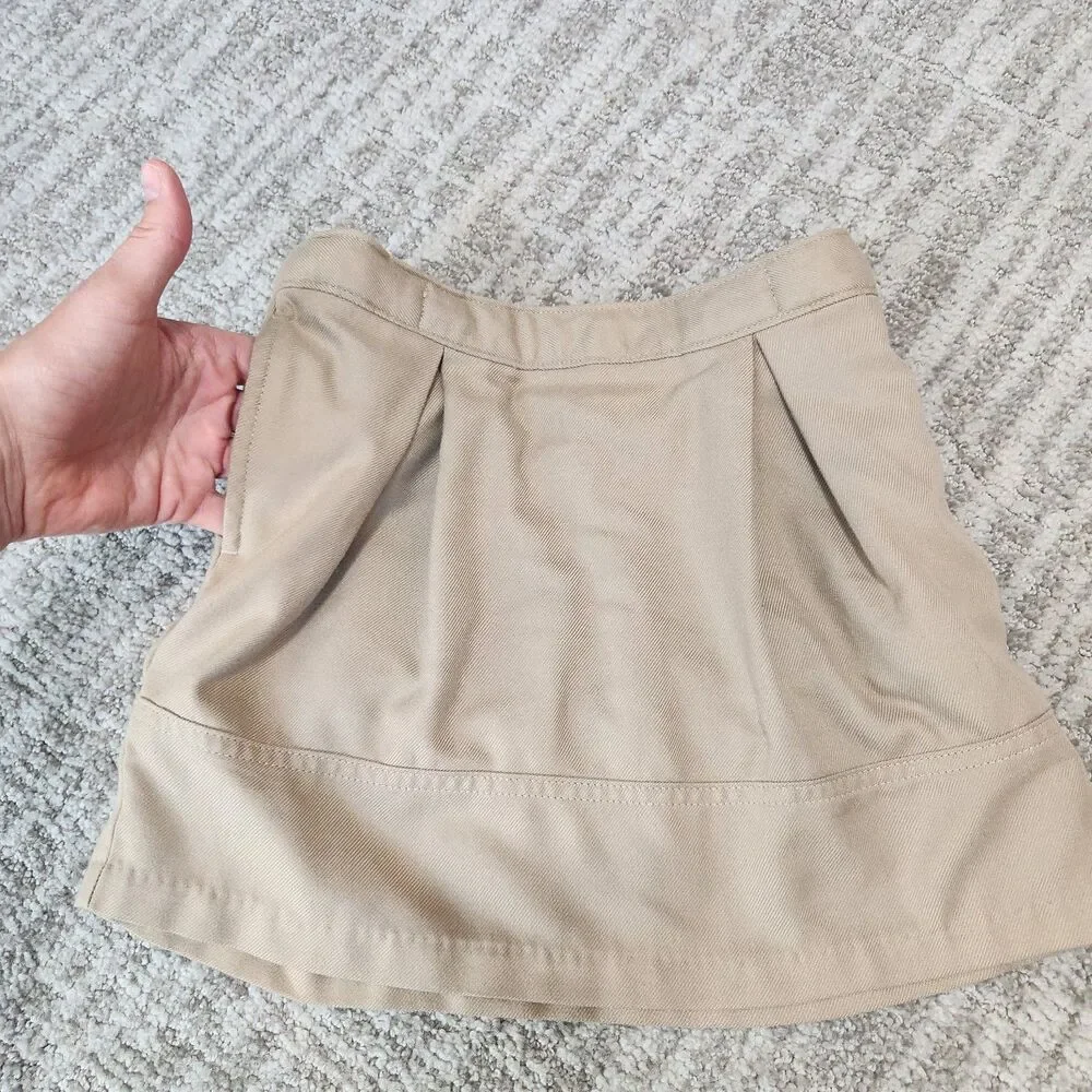 Lands' End girl's uniform skort khaki size 4